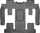 Килимки Weathertech Black для Chevrolet Traverse (mkI) 2008-2017 (2 ряд - 2 місця)(2-3 ряд) (WT 449423) - изображение 1