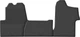 Гумові килимки Gledring для Renault Master (mkIII) 2010-2024; Nissan NV400 (mkI) 2010-2024; Opel Movano (mkII)(B) 2010-2021 (GR 0880) - изображение 1