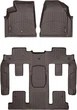 Килимки Weathertech Choco для GMC Acadia (mkI) 2006-2008; Buick Enclave (mkI) 2007-2008 (2 ряд - 2 місця)(1 кругле кріплення)(1-2-3 ряд) (WT 477021-471114) - изображение 1