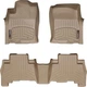 Килимки Weathertech Beige для Toyota Land Cruiser Prado (J150) / 4Runner (mkV); Lexus GX (mkII) 2009-2013 (2 кріплення) (WT 452861-452862) - изображение 1