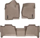 Килимки Weathertech Beige для Cadillac Escalade (mkIII) / Escalade ESV (mkIII) 2006-2014 (не гібрид)(1-2 ряд) (WT 450661-450666) - изображение 1