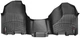 Килимки Weathertech Black для Dodge Ram (mkIV) 2009-2012 (Crew Cab)(без важеля 4x4)(без PTO)(з короткою консоллю)(1 кріпильний гачок)(1 ряд) (WT 443281) - изображение 1