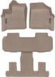 Килимки Weathertech Beige для Buick Enclave (mkII) 2017-2024 (1-2-3 ряд) (WT 4512691-4512282) - изображение 1