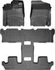 Килимки Weathertech Black для Nissan Quest (mkIV) 2010-2017 (1 ряд - роздільний)(1-2-3 ряд) (WT 443661-443662) - изображение 1