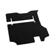 Двошарові килимки Sotra Classic 7mm Black для Hyundai H-100 (mkII)(2-3 ряд) 1986-1994 (ST 90342-CL-Black) - изображение 1