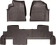 Килимки Weathertech Choco для GMC Acadia (mkI) 2006-2008; Buick Enclave (mkI) 2007-2008 (2 ряд - 3 місця)(1 кругле кріплення)(1-2 ряд) (WT 477021-471112) - изображение 1