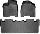 Килимки Weathertech Black для Toyota Sienna (mkII) 2003-2010 (1 ряд - роздільний)(1-2 ряд) (WT 443151-440872) - изображение 1
