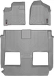 Килимки Weathertech Grey для Chrysler Town & Country (mkV); Dodge Grand Caravan (mkV); Lancia Voyager (mkI) 2007-2011 (2 ряд - два Stow & Go сидіння)(1-2-3 ряд) (WT 461411-461414) - изображение 1
