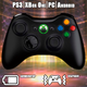 Джойстик для Xbox 360 UKC PS3, Android Бездротовий ігровий геймпад Чорний - зображення 1