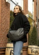 Сумка жіноча Sambag HOBO BAG-GLOVE Графіт 28 х 58 х 4 см (53400009) - зображення 2
