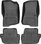 Килимки Weathertech Black для Jeep Wrangler (JL) 2017→ (WT 4413131-4413133) - изображение 1