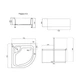 Душевой поддон Lidz KAPIELKA ST80x80x41 см с панелью - изображение 2