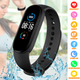Фитнес браслет Smart band M5 0.96 шагомер, режим тренировки, здоровье, уведомления влагозащищенные Черный - изображение 1