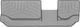 Килимки Weathertech Grey для Volkswagen Tiguan (mkII) 2016-2024 (USA)(Allspace); Seat Tarraco (mkI) 2018→ (3 ряд) (WT 469894) - изображение 1