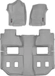 Килимки Weathertech Grey для Chevrolet Suburban (mkXI); GMC Yukon XL (mkXI) 2015-2020 (1 ряд - 2 місця)(2 ряд - 2 місця)(1-2-3 ряд) (WT 466071-466073) - изображение 1