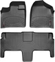 Килимки Weathertech Black для Chrysler Grand Voyager (mkV); Volkswagen Routan (mkI) 2011-2016 (з супер консоллю)(2 ряд - 2 luxury місця)(1-2 ряд) (WT 444211-441412) - изображение 1