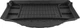 Гумовий килимок у багажник Frogum Pro-Line для Mitsubishi Mirage (mkVI) 2012-2024 (хетчбек)(нижній рівень)(багажник) (FG TM548973) - изображение 2