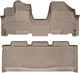 Килимки Weathertech Beige для Honda Odyssey (mkIII)(RL3/4) 2004-2010 (1 ряд - цілісний)(1-2 ряд) (WT 453171-450492) - изображение 1