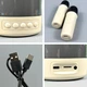 Портативна колонка K19 з 2-ма мікрофонами (Bluetooth, SD) (11,0*9,5 см) бежевий - зображення 5