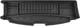 Гумовий килимок в багажник Frogum Pro-Line для Mazda 5 (mkI)(7 місць) 2004-2010 (з докаткою)(розкладений 3 ряд)(багажник) (FG TM413016) - зображення 1