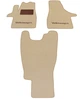 Двошарові килимки Sotra Premium Beige для Volkswagen Transporter / Caravelle / Multivan (T5-T6)(1 ряд - 1+1)(без кліпс)(1 ряд) 2003-2024 (ST 07396-CH-Beige) - изображение 1