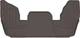 Килимки Weathertech Choco для Acura MDX (mkIV) 2021→; Honda Pilot (mkIV) 2022→ (3 ряд) (WT 4716693) - изображение 1