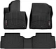 Килимки Weathertech Black для Hyundai Santa Fe (mkIV) 2020-2023 (не гібрид)(1-2 ряд) (WT 4416561-4416562) - изображение 1
