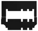 Двошарові килимки Sotra Premium Black для Ford Tourneo Custom (mkI)(одні розсувні двері)(2-3 ряд) 2012-2021 (ST 90748-CH-Black) - изображение 1
