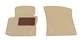 Двошарові килимки Sotra Premium Beige для Volkswagen Touran (mkI)(1 ряд) 2003-2015 (ST 90244-PR-Beige) - изображение 1
