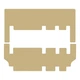 Двошарові килимки Sotra Premium Beige для Ford Tourneo Custom (mkI)(2 зсувні двері)(2-3 ряд) 2012-2021 (ST 90749-PR-Beige) - изображение 1