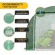 Усиленная теплица парник LEOBRO для сада Garden 30м2 Green Mosquito Door (LB-G127-GRN) - изображение 4