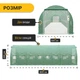 Садова теплиця парник LEOBRO посилена Garden 24м2 Green Mosquito Door (LB-G125-GRN) - зображення 2