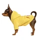 Худи для собак и кошек DIEGO Hoodie желтое, велюровая кофта с капюшоном на липучке и декоративным карманом, унисекс, размер XS (обхват шеи 19–23 см / грудь 32–40 см / длина спины 22–24 см), арт. 4820251911353 - изображение 1