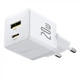 Сетевое зарядное устройство Baseus Palm Fast Charger Type-C+USB 20W With Cable Type-C to Type-C White (P10111608213-01) - изображение 2