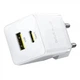 Сетевое зарядное устройство Baseus Palm Fast Charger Type-C+USB 20W With Cable Type-C to Type-C White (P10111608213-01) - изображение 5