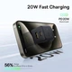 Мережевий зарядний пристрій Baseus Palm Fast Charger Type-C+USB 20W With Cable Type-C to Type-C Black (P10111608113-01) - зображення 7