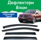Дефлекторы боковых окон Volkswagen Tiguan II Фольксваген Тигуан 2 2016- ветровики - изображение 1