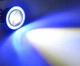 LED фара-прожектор Avtoaks с кольцевой подсветкой синего цвета "Ангельские глазки" 1 шт. - изображение 9