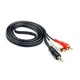Аудио кабель из Mini jack 3.5 мм. на 2 шт. RCA / 1.5 м. Черный (MX-00006233) - изображение 2