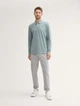 Лонгслив-поло Tom Tailor 1043278 XL Зеленый - изображение 2