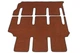 Двошарові килимки Sotra Premium Terracotta для Volkswagen Multivan (T5-T6)(одні розсувні двері)(2-3 ряд) 2003-2024 (ST 90670-CH-Terra) - изображение 1