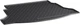 Гумовий килимок у багажник Gledring для Honda Civic (mkX) 2015-2021 (EU)(хетчбек)(нижній)(із запаскою)(багажник) (GR 1856) - изображение 2