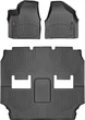 Килимки Weathertech Black для Chrysler Pacifica (mkII) 2016→ (не гібрид)(комплектація Touring/Select) / Voyager (mkVI) 2019→ (Stow & Go сидения) (2 ряд - 2 або 3 місця)(1-2-3 ряд) (WT 449451-449452) - изображение 1