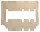 Двошарові килимки Sotra Premium Beige для Ford Tourneo Custom (mkI)(одні розсувні двері)(2-3 ряд) 2012-2021 (ST 90748-CH-Beige) - изображение 1