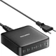 Настільний зарядний пристрій Rocoren RCCT150-6U 150Wmax GAN (PPS, PD3.0, QC5) порти 6TypeC Black (43777) - зображення 1