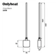 ТЭН для полотенцесушителя OnlyHeat Onyx Black 0,6 кВт - изображение 5