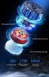 Магнитный полупроводниковый радиатор-вентилятор для смартфона Nubia RedMagic Magnetic Cooler 4 Pro black - изображение 5