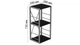 Етажерка 3/34 Ferrum-decor Серії Конект із тумбою 144x34x28 Сірий ДСП Сосна Кембра (FD1016) - зображення 2
