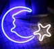 Настенная неоновая вывеска светильник ночник Месяц со Звездой 39*28 см Angel - изображение 2
