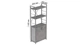 Этажерка 3/60 Ferrum-decor Серии Конект с тумбой 144x60x28 Серый ДСП Бетон (FD1041) - изображение 2